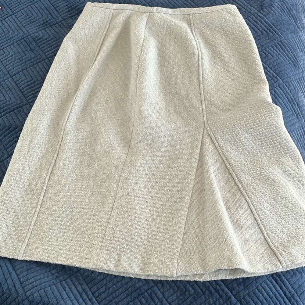 Field Manor Gray Wool Skirt